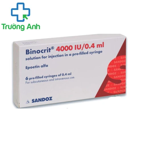 Binocrit 4000IU/0,4ml - Thuốc điều trị thiếu máu hiệu quả