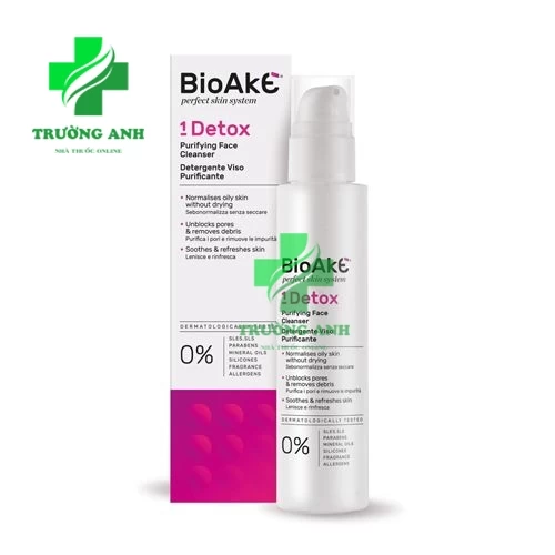 BioAke Detoxy Detergente Viso - Sửa rửa mặt sạch sâu cho da hiệu quả