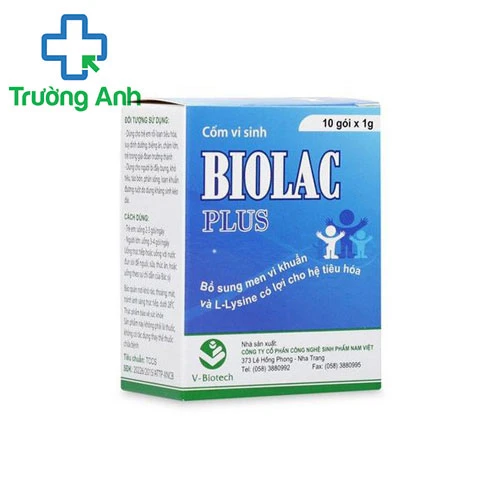 Biolac Plus V-Biotech (cốm) - Giúp làm giảm rối loạn tiêu hóa hiệu quả