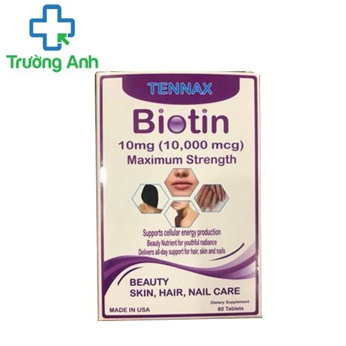 Biotin Tennax - Viên uống hỗ trợ mọc tóc, làm đẹp da, chắc móng hiệu quả