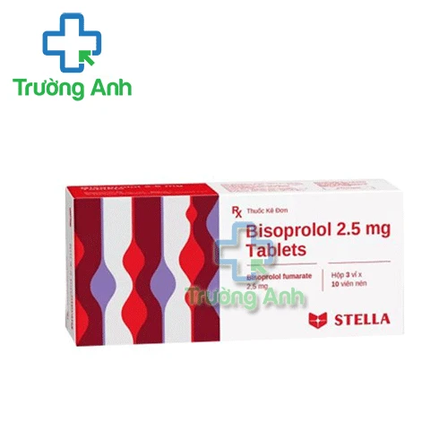 Bisoprolol 2.5mg Tablets Stella - Thuốc điều trị tăng huyết áp