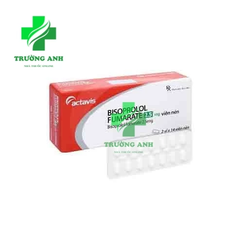 Bisoprolol 2,5mg Novartis - Thuốc điều trị tăng huyết áp