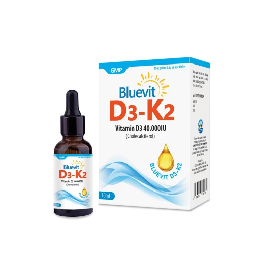 Bluevit D3-K2 - Thuốc bổ sung Vitamin D3 cho trẻ em hiệu quả