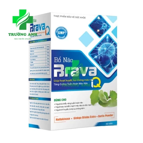 Bổ não Brava iQ (lọ) - Hỗ trợ tăng cường lưu thông mạch máu não