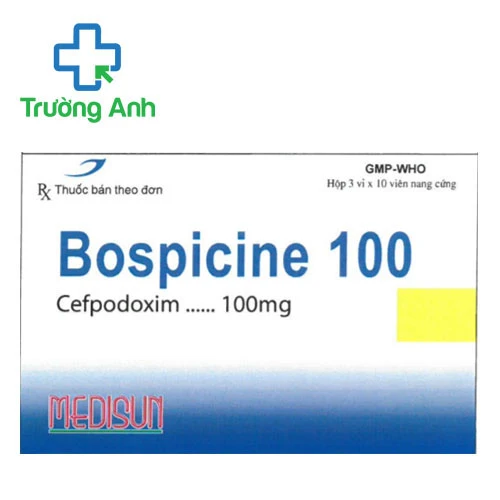 Bospicine 100 - Thuốc điều trị viêm tai giữa cấp, viêm xoang