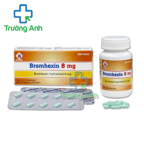 Bromhexin 8mg Domesco (viên nén) - Thuốc điều trị viêm phế quản
