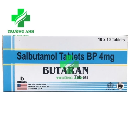 Butaran 4mg Braw - Thuốc điều trị hen suyễn, khó thở liên tục