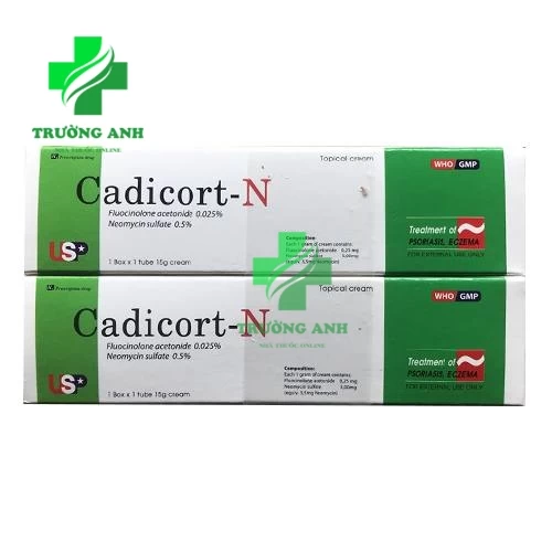 Cadicort-N - Kem bôi ngoài da điều trị viêm da hiệu quả (10 hộp)