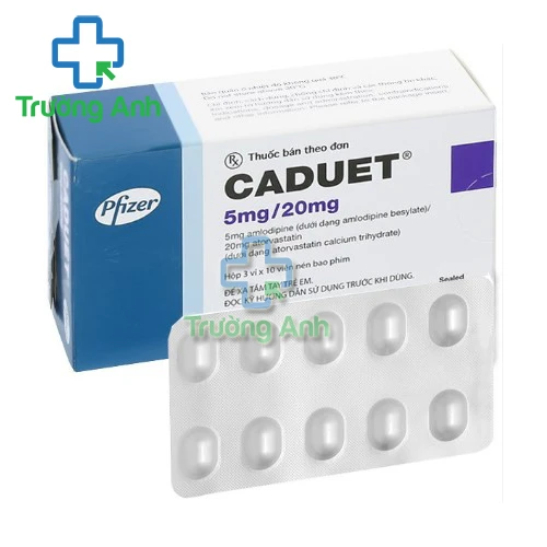 Caduet Pfizer - Điều trị bệnh tăng huyết áp, đau thắt ngực