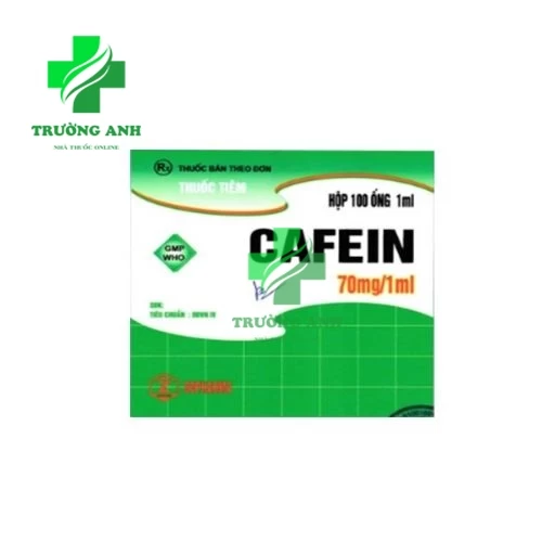 Cafein 70mg/1ml Dopharma - Giúp điều trị suy tim, hen phế quả