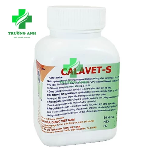 Calavet-S - Giúp giảm viêm loét dạ dày - tá tràng hiệu quả
