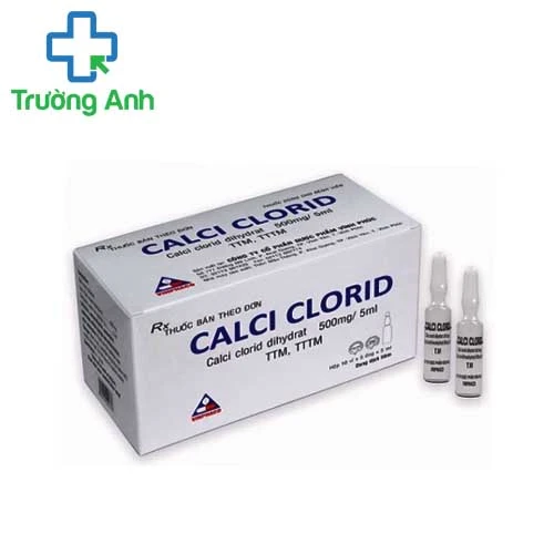 Calci clorid 500mg/5ml Vinphaco - Thuốc bổ sung khẩn cấp Calci
