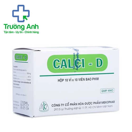 Calci-D Mekophar - Thuốc bổ sung canxi và vitamin D hiệu quả