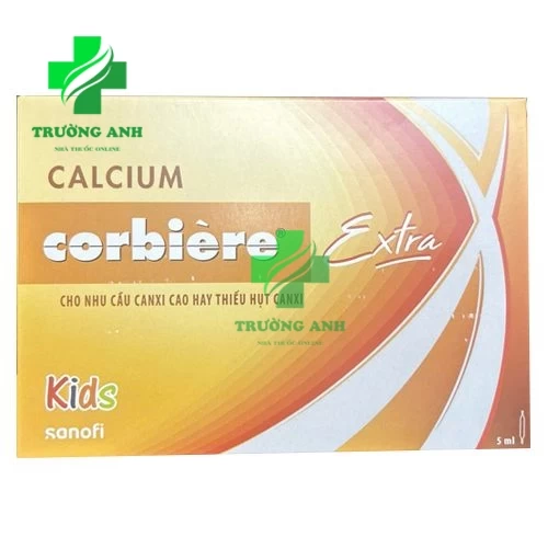 Calcium corbiere 5ml Sanofi - Hỗ trợ điều trị và bổ sung canxi hiệu quả