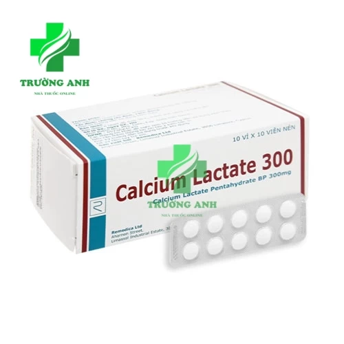 Calcium Lactate 300 Tablets - Điều trị thiếu calcium hiệu quả của Cyprus