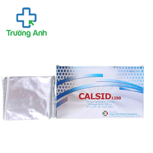 Calsid 1250 - Điều trị loãng xương, thiếu calci hiệu quả