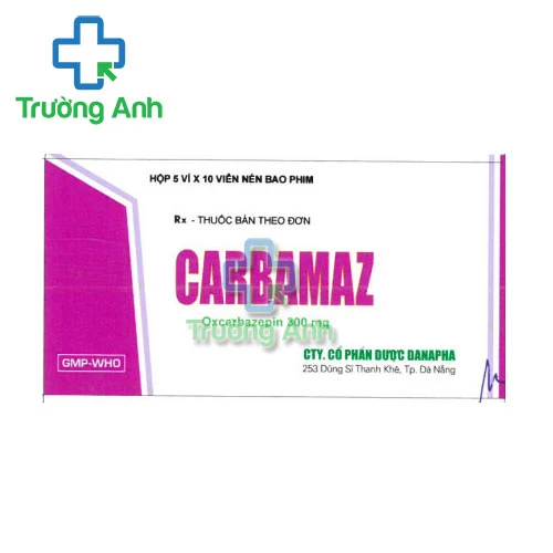 Carbamaz 300 Danapha - Điều trị động kinh hiệu quả