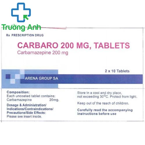 Carbaro 200mg - Thuốc điều trị động kinh hiệu quả