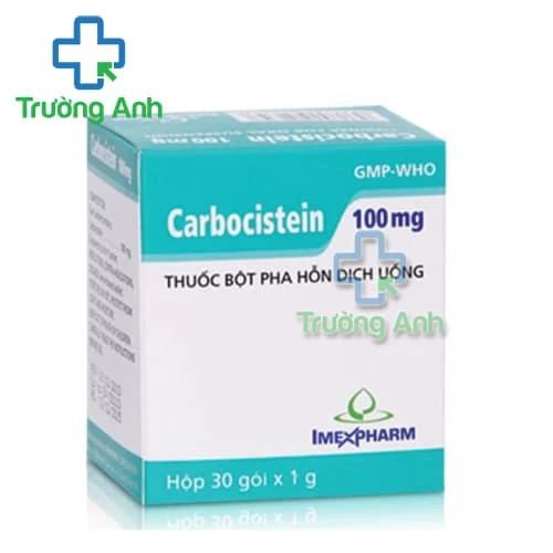 Carbocistein 100mg Imexpharm - Thuốc trị rối loạn về tiết dịch