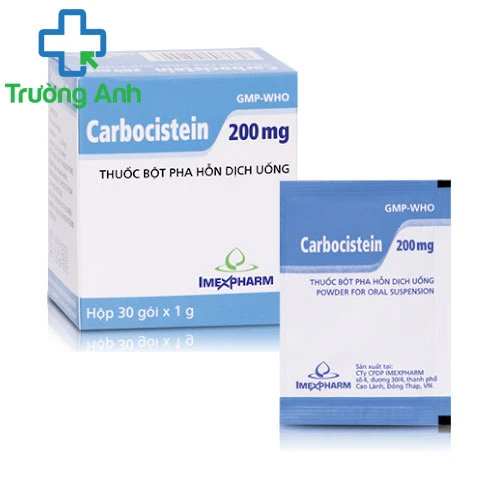 Carbocistein 200mg - Thuốc điều trị viêm đường hô hấp hiệu quả