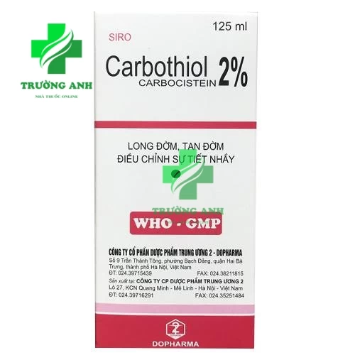 Carbothiol - Thuốc điều trị rối loạn hô hấp hiệu quả của Dopharma