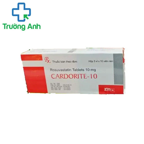 Cardorite - 10 - Thuốc điều trị tăng cholesterol máu của Ấn Độ
