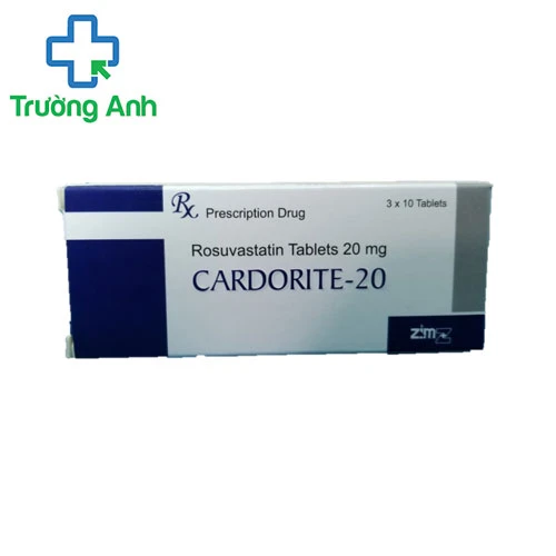 Cardorite - 20 - Thuốc điều trị tăng cholesterol máu của Ấn Độ