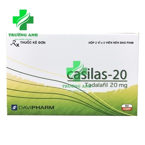 Casilas 20mg - Thuốc điều trị rối loạn cương dương của DAVI PHARM