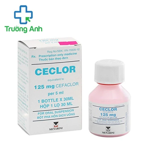 Ceclor Sus 125mg 30ml - Thuốc điều trị nhiễm khuẩn của Ý