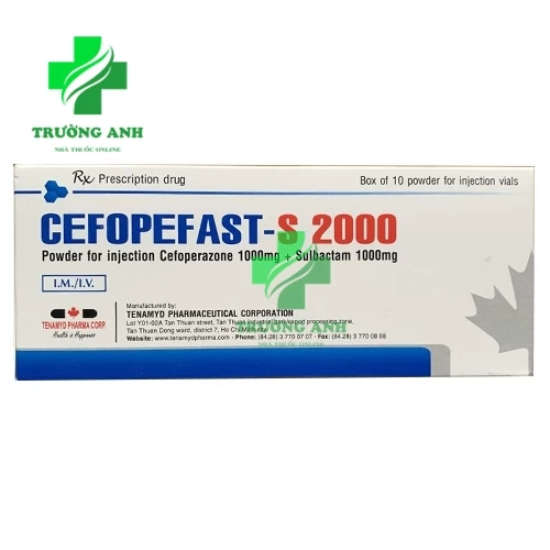 Cefopefast-S 2000 Tenamyd - Điều trị nhiễm khuẩn hiệu quả