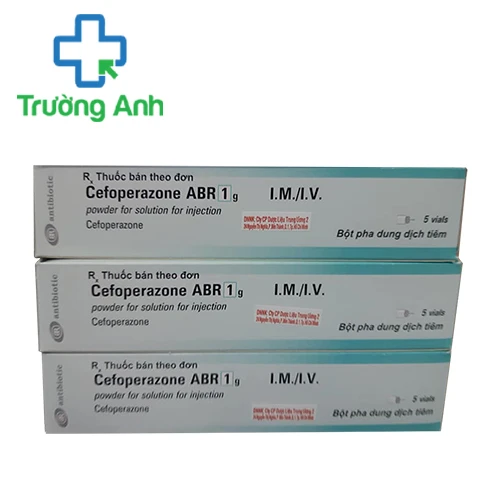 Cefoperazone ABR 1g powder for solution for injection - Thuốc điều trị bệnh nhiễm khuẩn