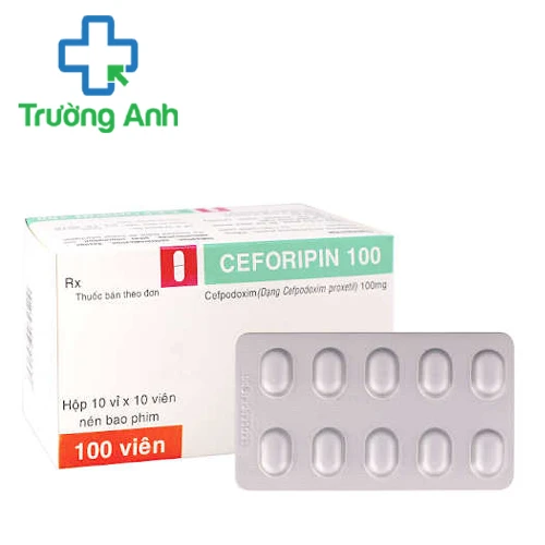 Ceforipin 100 - Thuốc điều trị bệnh nhiễm trùng của TV. Pharm