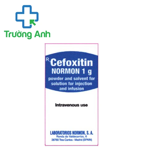 Cefoxitin Normon 1G Powder And Solvent For Solution For Injection and Infusion - Thuốc điều trị nhiễm khuẩn của Tây Ban Nha