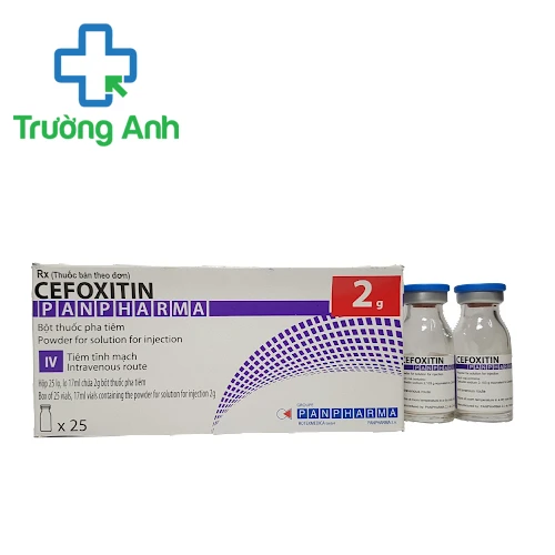 Cefoxitin Panpharma 2g - Thuốc điều trị bệnh nhiễm khuẩn của Pháp