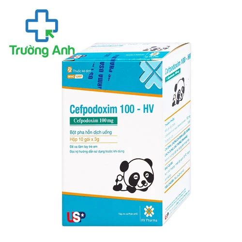 Cefpodoxim 100-HV - Thuốc điều trị viêm tai giữa cấp, viêm xoang