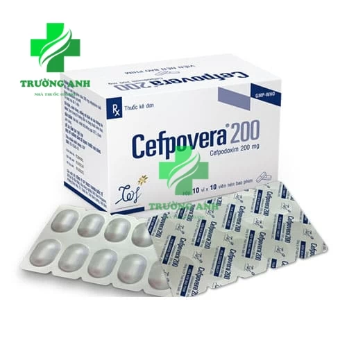 Cefpovera 200 cap (viên nang) - Thuốc điều trị nhiễm khuẩn đường uống