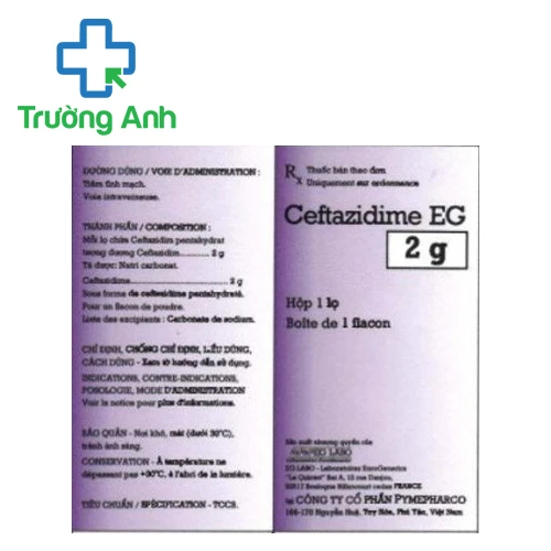 Ceftazidim EG 2g Pymepharco - Điều trị bệnh do nhiễm khuẩn