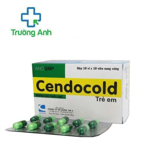 Cendocold-Trẻ em TW3 - Giúp điều trị cảm sốt, đau đầu, dị ứng, mề đay