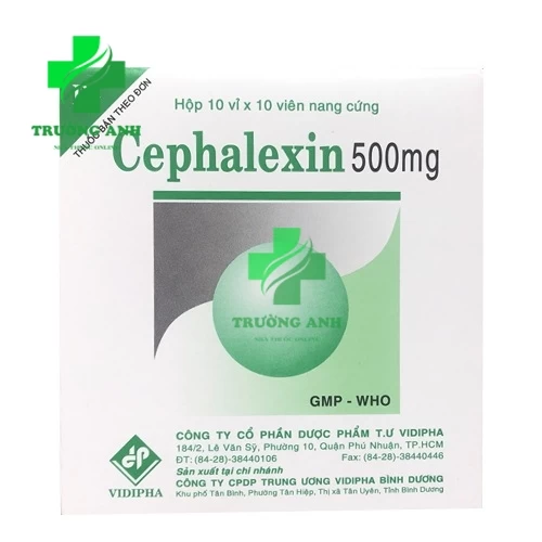 CEPHALEXIN 500mg Vidipha - Thuốc điều trị nhiễm khuẩn hiệu quả