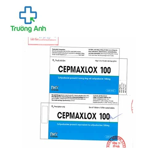 Cepmaxlox 100 - Thuốc điều trị nhiễm khuẩn hiệu quả của Hataphar