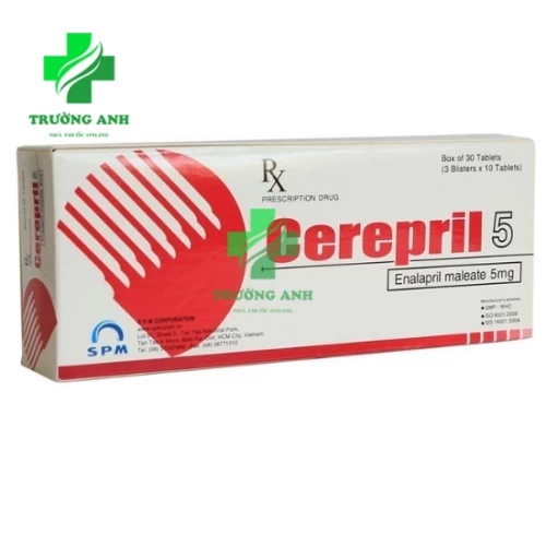 Cerepril 5 SPM - Thuốc tăng huyết áp hiệu quả của SPM