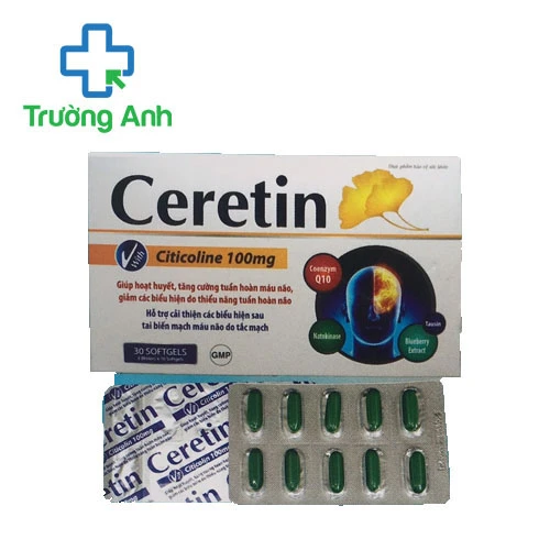 Ceretin Santex (30 viên) - Thuốc tăng cường tuần hoàn máu não