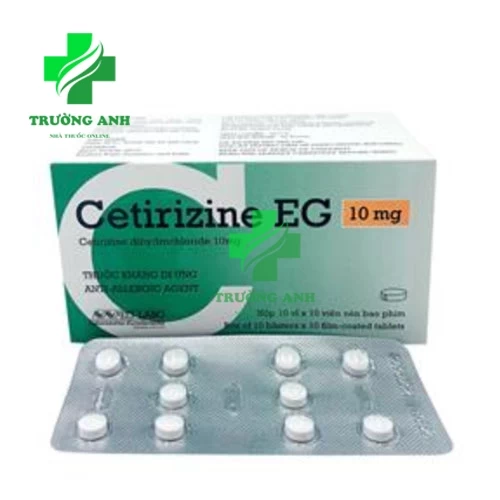 Cetirizine EG 10mg Tab - Điều trị viêm mũi dị ứng của Pymepharco