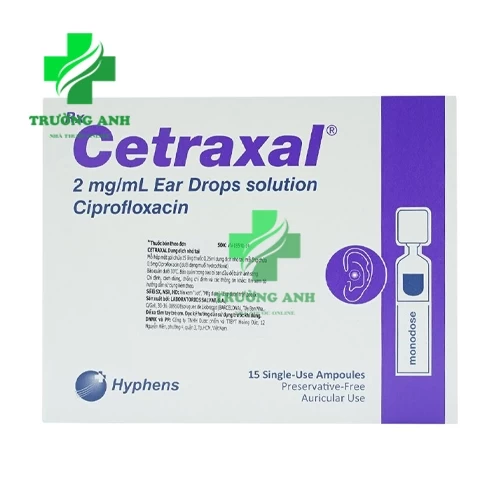 Cetraxal 2mg/ml- Thuốc điều trị viêm tai ngoài cấp tính của Laboratorios Salvat, S.A.