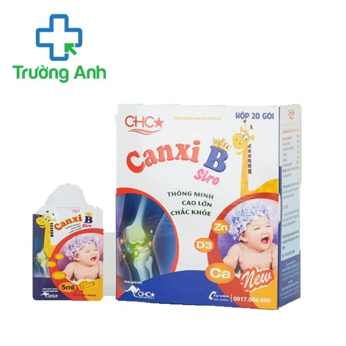 CHC Canxi B Siro (gói 5ml) Abipha - Hỗ trợ bổ sung canxi