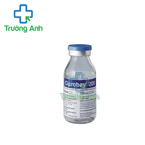 Ciprobay 200mg/100ml Bayer - Thuốc điều trị nhiễm khuẩn hiệu quả