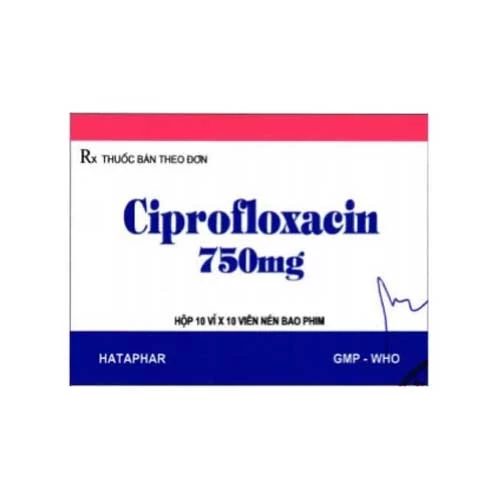 Ciprofloxacin 750mg Hataphar - Thuốc kháng sinh điều trị nhiễm khuẩn