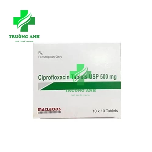 Ciprofloxacin Tablets USP 500mg Macleods - Điều trị nhiễm khuẩn hiệu quả