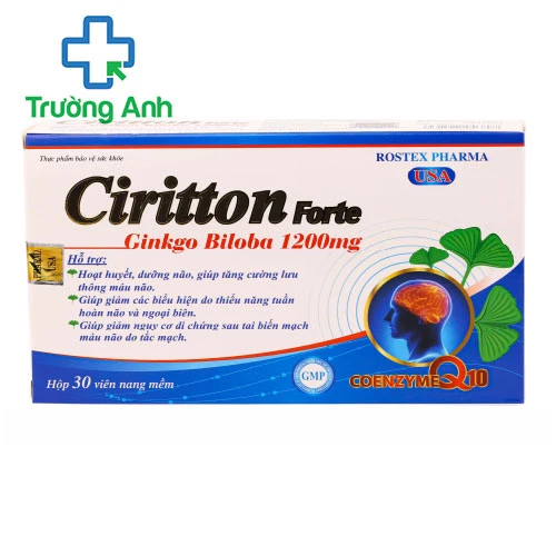 Ciritton Forte - Điều trị rối loạn tuần hoàn máu não hiệu quả