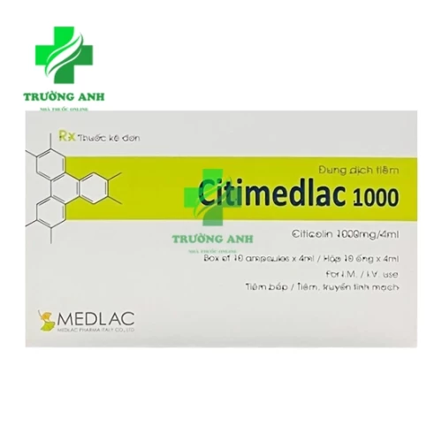 Citimedlac 1000mg/4ml - Điều trị suy giảm trí nhớ hiệu quả